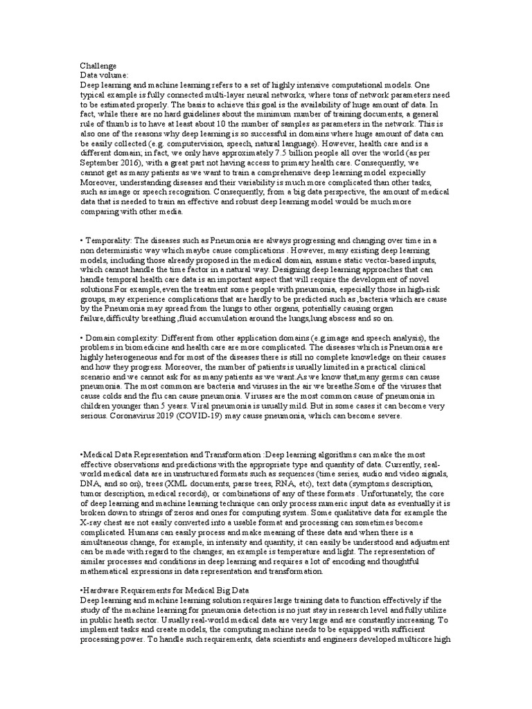 Challenge of Machine Learning | PDF | Deep Learning | Machine Learning