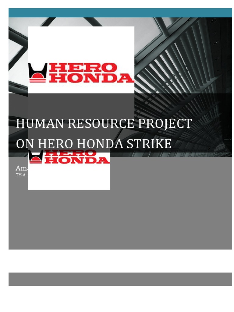 hero honda strike case study