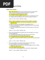 Chapter 4 Engagement Planning: Multiple Choice Questions