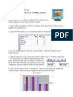 Excel Activity 14 Review of Charts & Formatting Practice
