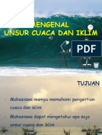 Kuliah 1 Mengenal Unsur Cuaca