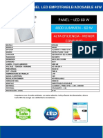 Ficha Tecnica PANEL LED EMPOTRADO 60 PDF