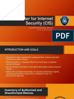 The Center for Internet Security (CIS)