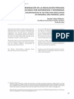 ULLOA - Discriminación en La Regulación Peruana Del Descanso Por Maternidad y Paternidad PDF