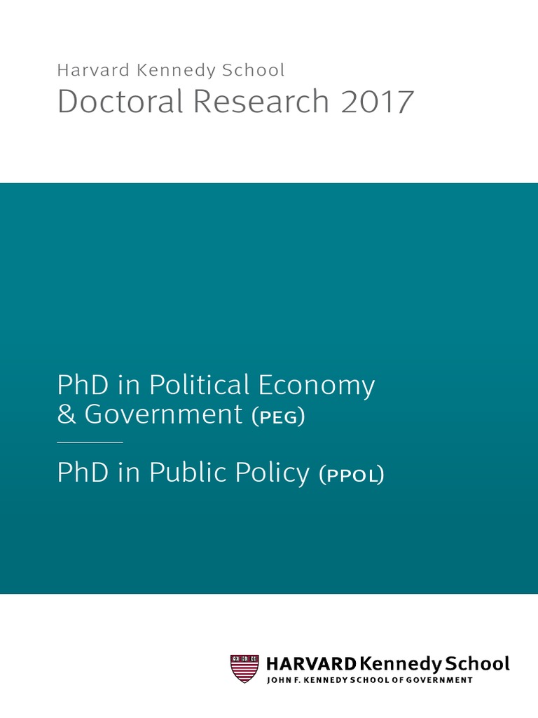 Harvard Kennedy School PhD Programs Overview | PDF | Regression ...