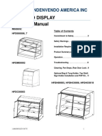 Hot Food Display Operation Manual: Sandenvendo America Inc