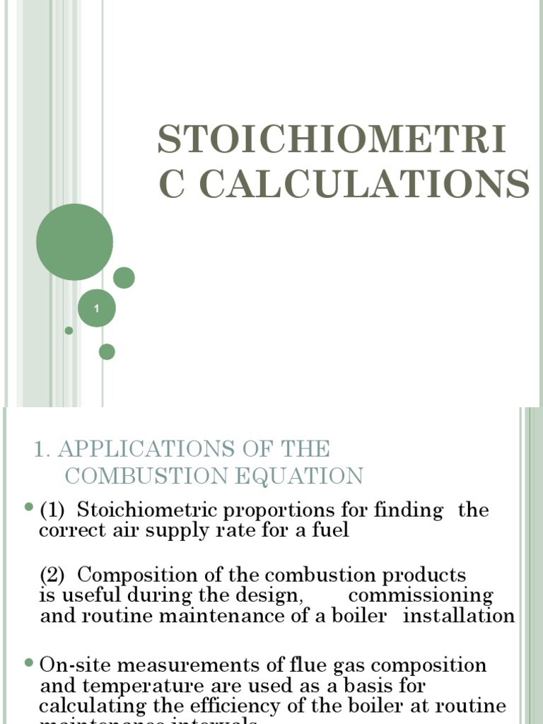 Combustion Stoichiometry of Fuels | PDF | Combustion | Stoichiometry