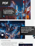 E-Commerce Digital Markets Digital Goods