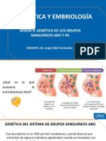 Semana 9 Teoría Genética de Los Grupos Sanguíneos Diapositivas