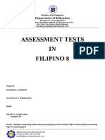 Assessment Filipino 8