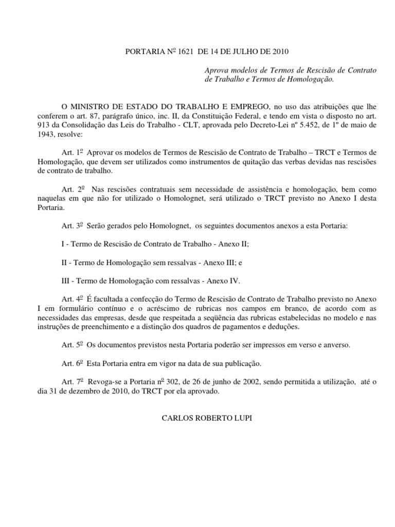TRCT Modelo | PDF | Banco de Horas | Hora Extra