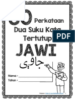 50 Perkataan 2 Suku Kata Tertutup Jawi PDF
