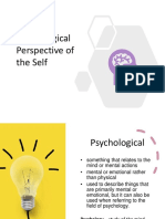 Psychological Perspectives of the Self