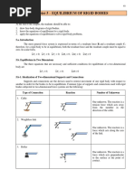 Chapter 5 - Equilibrium of Rigid Bodies: Objectives