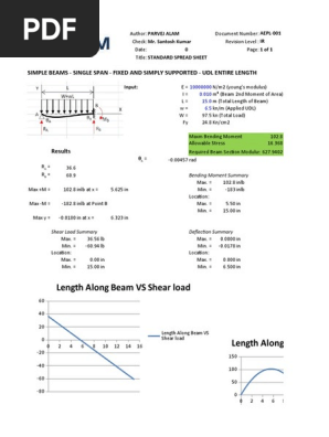 Beam Sizing and Load Calculations | PDF | Bending | Beam (Structure)