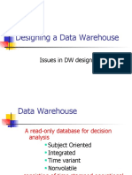 Designing A Data Warehouse: Issues in DW Design