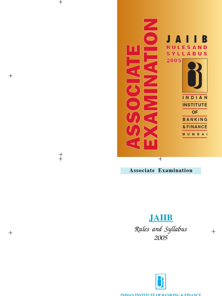 JAIIB Examination Rules and Syllabus | PDF | Test (Assessment) | Banks