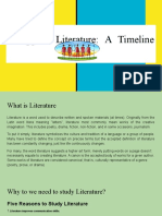 1 Philippine Literature - A Timeline