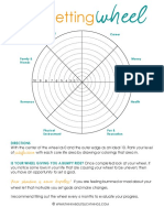 Goal Setting Wheel Printable PDF