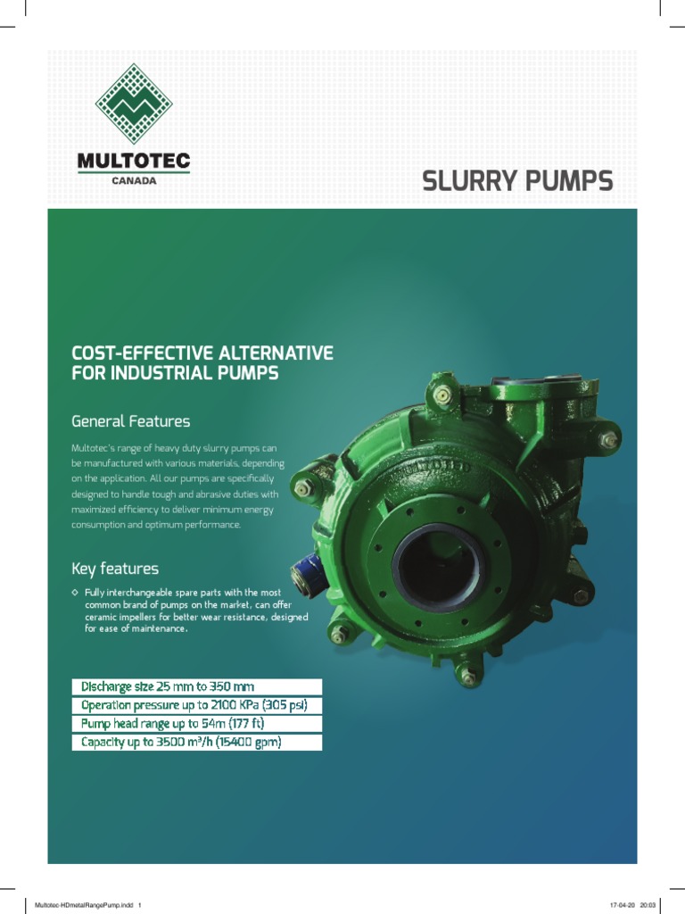 High-Performance Heavy-Duty Slurry Pumps | PDF | Pump | Stainless Steel