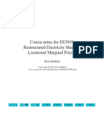 Course Notes For EE394V Restructured Electricity Markets: Locational Marginal Pricing