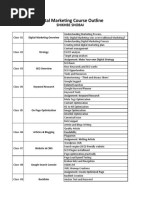 Digital Marketing Course Outline: Shikhbe Shobai