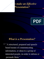 How To Make An Effective Presentation?