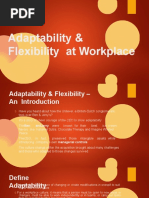 Adaptability & Flexibility at Workplace