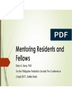 Mentoring Residents and Fellows PDF