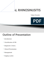 Fungal Rhinosinusitis: Todays Presenter