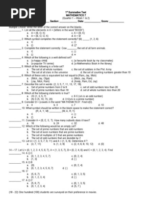 Math 7 Quarter 1_Summative Test