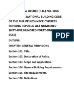 National Building Code Outline