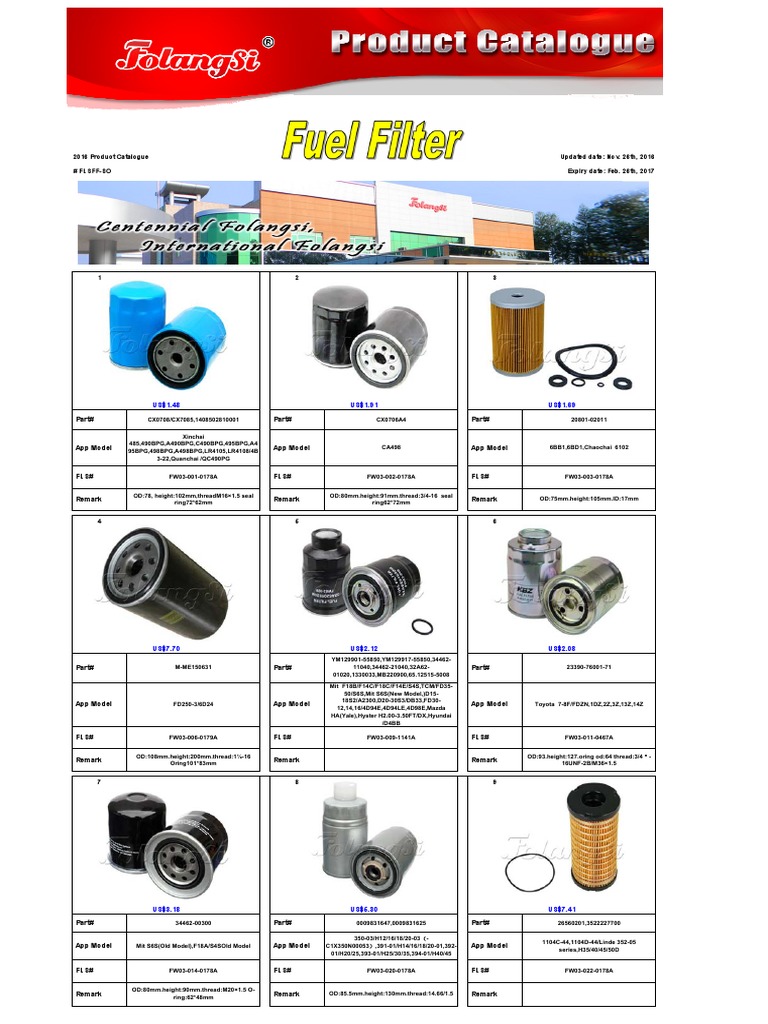 Fuel Filter PDF PDF Motor Vehicle