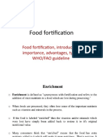 Food Fortification: Food Fortification, Introduction, Importance, Advantages, Types, WHO/FAO Guideline