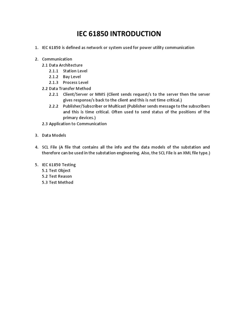 IEC 61850 for Power Utilities | PDF