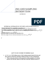 Sampling and Sampling Distribution-Vii