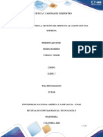 Tarea 3 - Abordando La Gestión Del Servicio Al Cliente en Una Empresa