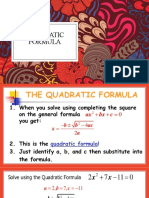 Quadratic Formula