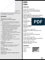 Nejra Čamo CV PDF