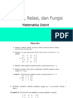 Matriks, Relasi, Dan Fungsi