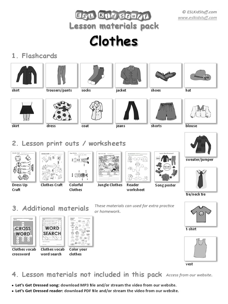 Clothes Materials HVW | PDF | Sweater | Necktie