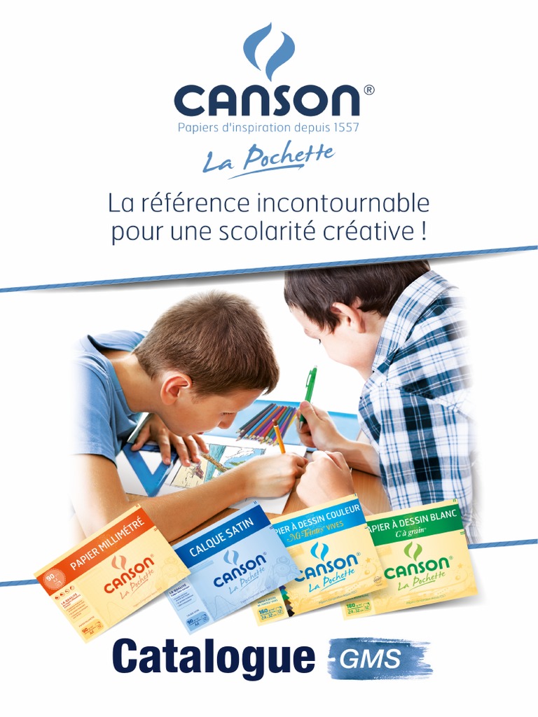CANSON Carnets de notes 100 pages 120g A5 - Couverture en polypropylène