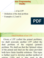 Dual Problem of An LPP Definition of The Dual Problem Examples (1,2 and 3)