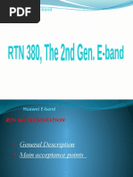 E - Band RTN 380 MW Acceptance Presentation