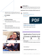 Application Form To Int Courses in Middle Scho: Search
