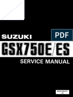 Suzuki GSX750E, ES '83-'86 Service Manual (99500-37025-01E)