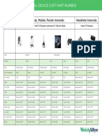 Manual Device Cuff Part Number: Wall, Desk, Mobile, Pocket Aneroids Handheld Aneroids
