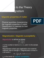 2.2 Physical Quantities Characterizing The Magnetic Properties of Matter. Classification of Materials For Their Magnetic Properties