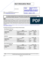 Product Information Sheet: Batteries