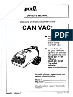 CAN Vac": Operating and Servicing Instructions